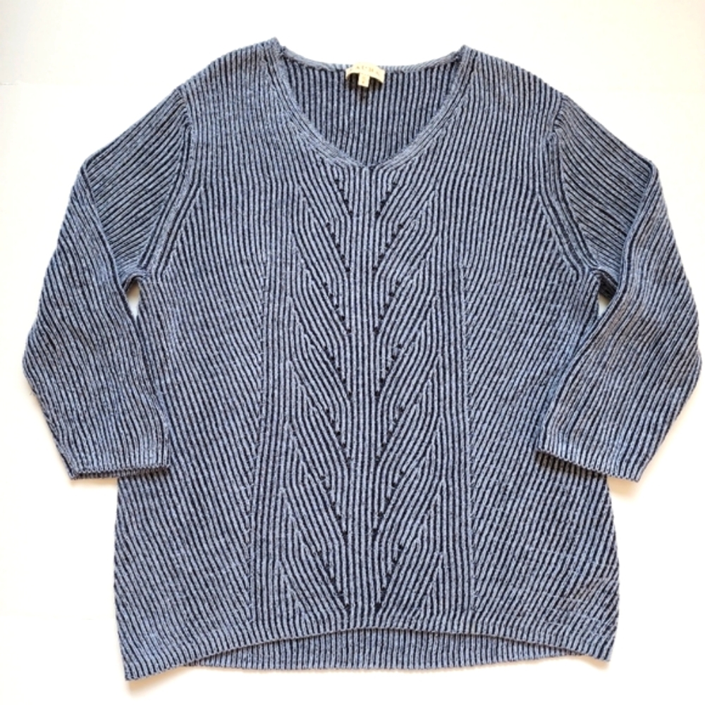 Laura Knit Sweater Top 3/4 Sleeves NWOT